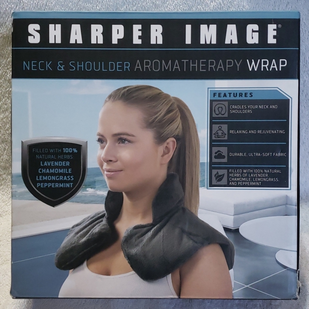 SHARPER IMAGE NECK & SHOULDER AROMATHERAPY WRAP